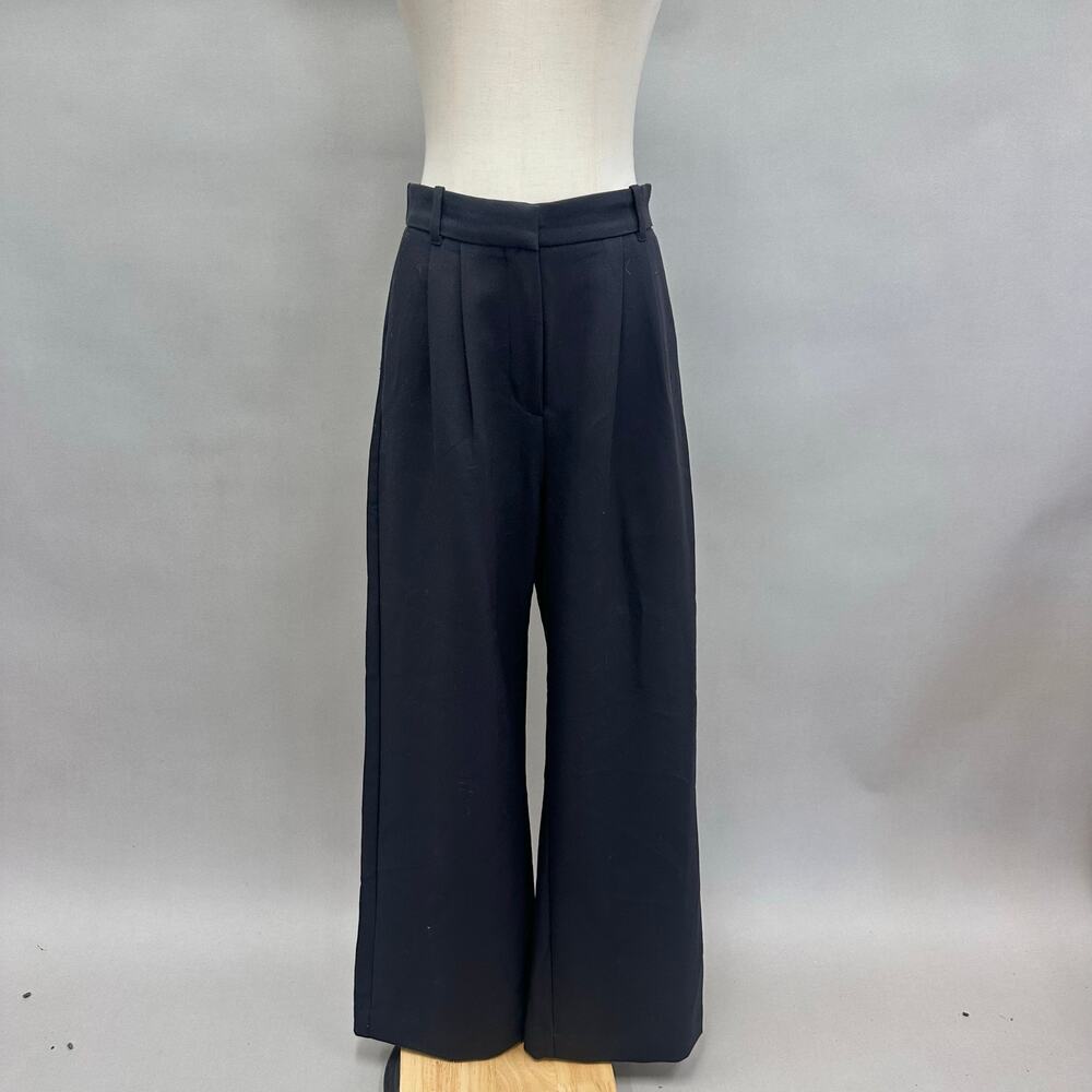 Abercrombie &‎ Fitch Sloane Tailored Wide Leg Pant in Black Size 8/29 NWT